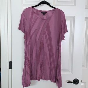 NEW Vera Wang Deconstructed Look Lilac Blouse, L